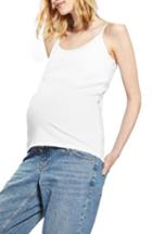 Women's Topshop Set Of 2 Maternity/nursing Camisoles Us (fits Like 0-2) - Black