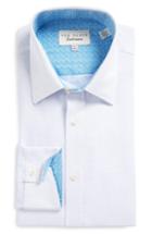 Men's Ted Baker London Falcon Trim Fit Solid Dress Shirt