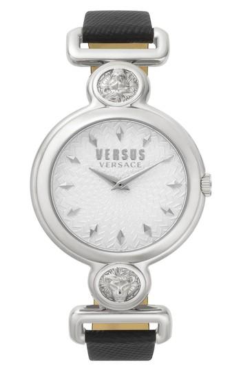 Women's Versus By Versace Sunnyridge Leather Strap Watch, 34mm
