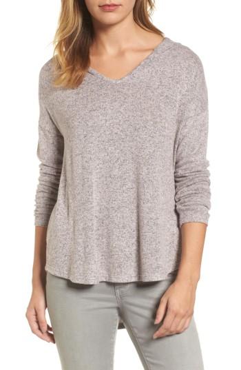 Women's Caslon High/low Hoodie - Pink