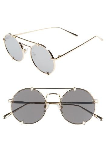 Women's Bonnie Clide Pico 51mm Round Browbar Sunglasses -