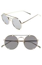 Women's Bonnie Clide Pico 51mm Round Browbar Sunglasses -