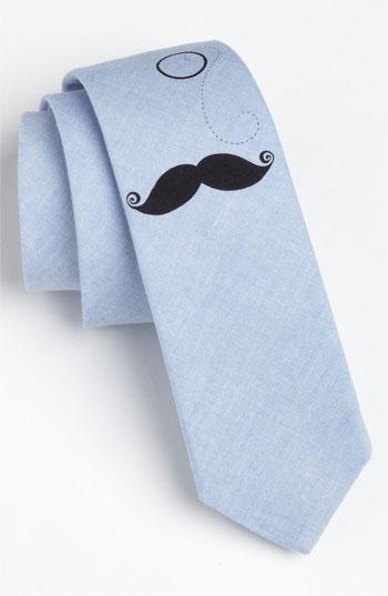 Men's Public Opinion 'specs & Stach' Woven Tie