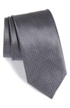 Men's Canali Solid Silk Tie, Size - Grey