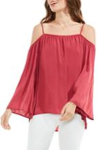 Petite Women's Vince Camuto Off The Shoulder Blouse P - Red
