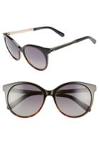 Women's Kate Spade New York Amayas Polarized Sunglasses - Black Havana Black