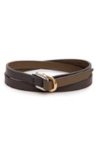 Men's Want Les Essentiels De La Vie 'arlanda' Two-tone Leather Wrap Bracelet