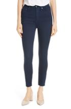Women's Alice + Olivia Good High Rise Exposed Button Fly Colored Jeans - Blue
