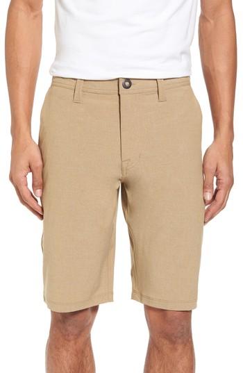 Men's Volcom Hybrid Shorts - Beige