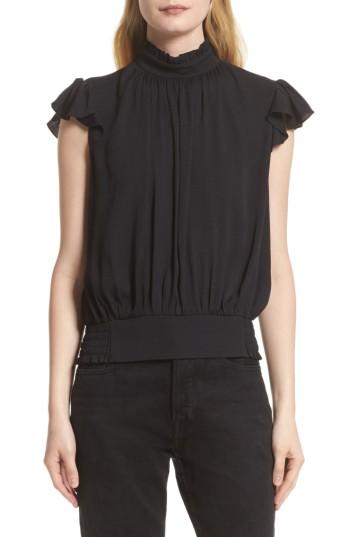 Women's Frame Smocked Ruffle Blouse