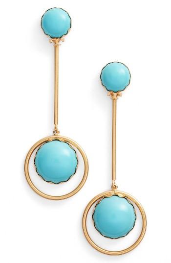 Women's Tory Burch Linear Drop Earrings