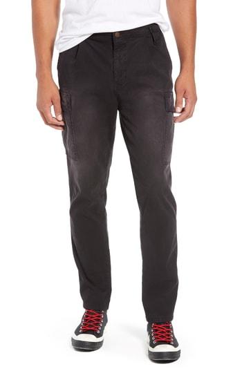 Men's Scotch & Soda Loose Taper Fit Washed Cargo Pants X 32 - Grey