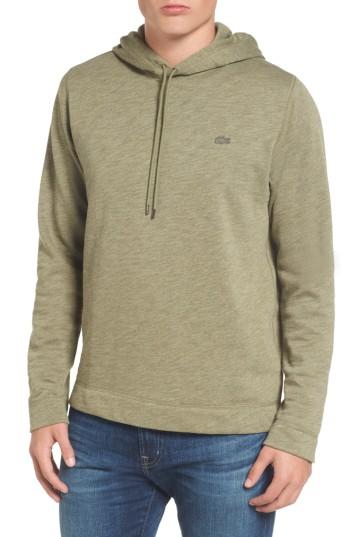 Men's Lacoste Brushed Fleece Hoodie (m) - Grey
