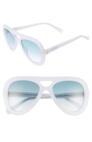 Women's Derek Lam 54mm Aviator Sunglasses - Bone