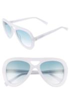 Women's Derek Lam 54mm Aviator Sunglasses - Bone