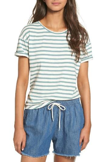 Women's Madewell Whisper Cotton Crewneck Tee, Size - Blue/green