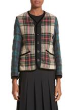 Women's Tricot Comme Des Garcons Mixed Tartan Wool Jacket