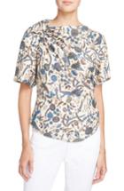 Women's Isabel Marant Etoile Carey Print Cotton Top Us / 36 Fr - Beige