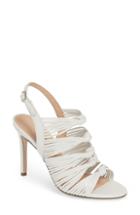 Women's Charles David Crest Knotted Slingback Sandal M - White