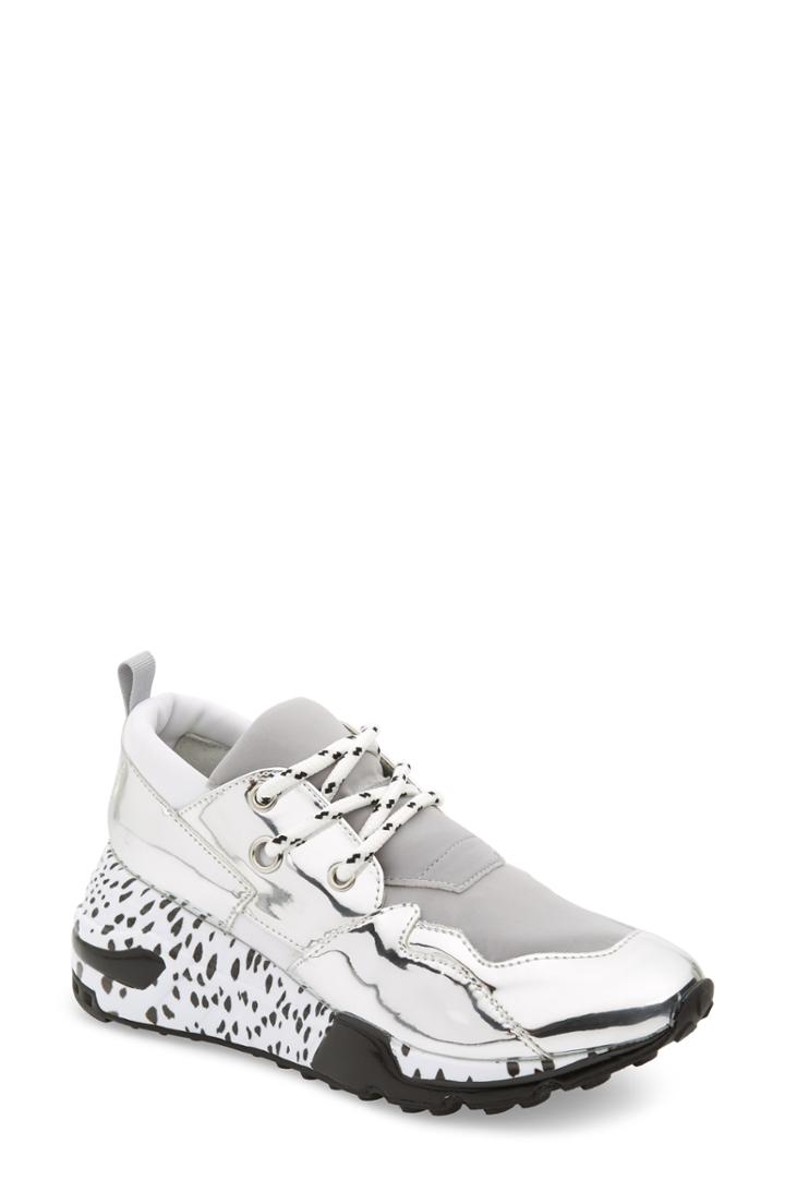 Women's Steve Madden Cliff Sneaker .5 M - Metallic