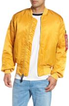Men's Alpha Industries Reversible Flight Jacket, Size - Yellow