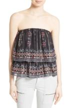 Women's Joie Lyana Tiered Strapless Top - Black