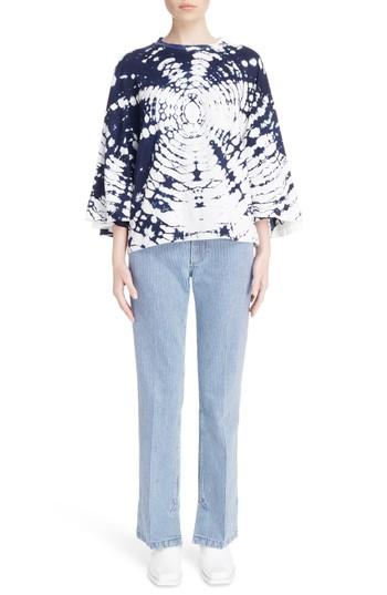 Women's Toga Tie Dye Silkete Batwing Tee Us / 36 Fr - Blue