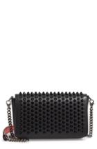 Christian Louboutin Zoompouch Spiked Leather Clutch - Black