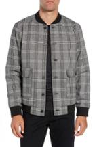 Men's Calibrate Button Front Bomber Jacket - Grey