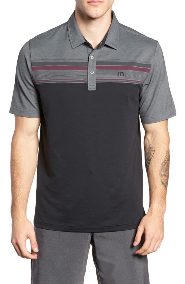 Men's Travis Mathew Gregorio Polo, Size - Black