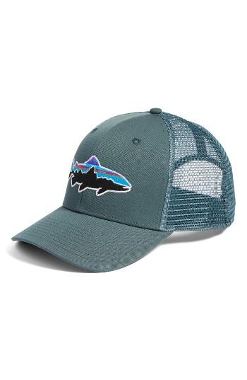 Men's Patagonia Fitz Roy Trout Trucker Hat - Green