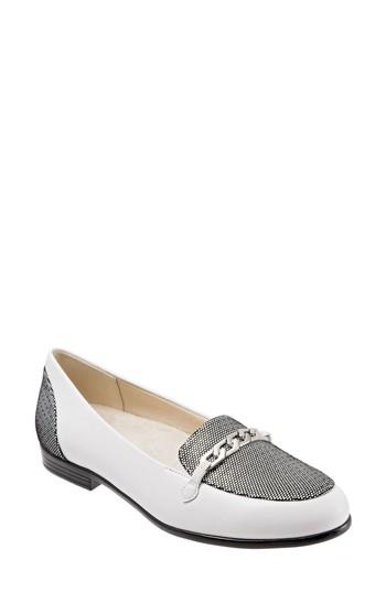 Women's Trotters Anastasia Flat N - White