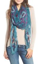 Women's Treasure & Bond Print Textured Square Scarf, Size - Pink