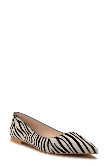 Women's Shoes Of Prey Pointy Toe Flat .5 B - Black