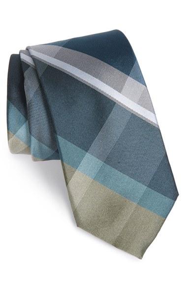 Men's Calibrate Plaid Silk Tie