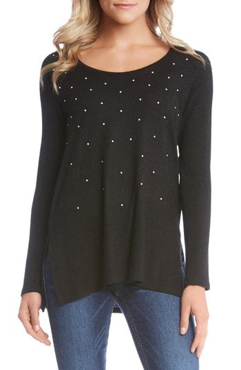Women's Karen Kane Pearly Sweater - Black