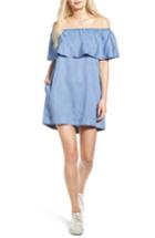 Women's 7 For All Mankind Chambray Off The Shoulder Dress