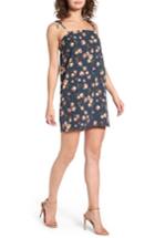 Women's Dee Elly Tie Strap Print Slipdress - Blue