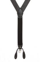 Men's Nordstrom Men's Shop Dot Suspenders, Size - Black/ Silver