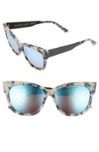 Women's Electric 'danger Cat Lx' 59mm Cat Eye Sunglasses - Nude Tortoise/ Rose Sky Blue