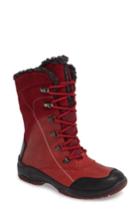 Women's Santana Canada Topspeed Faux Fur Lined Waterproof Bootie M - Red