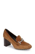 Women's Tod's 'double T' Loafer Pump .5us / 36.5eu - Brown