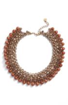 Women's Nakamol Design Crochet Stone Collar Necklace