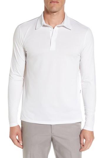 Men's Ag Bulwark Long Sleeve Polo - White