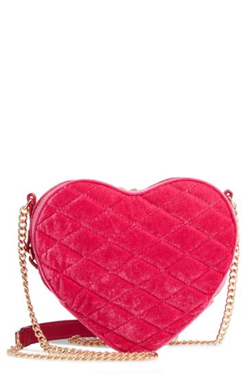 Mali + Lili Ella Heart Crossbody Bag - Pink