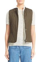 Women's Belstaff Westwell Reversible Faux Fur & Quilted Tech Vest