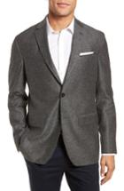 Men's Ted Baker London Konan Trim Fit Silk & Linen Blazer L - Grey