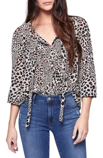 Women's Sanctuary Bella Animal Print Blouse - Beige