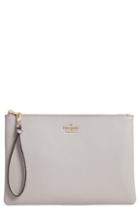 Kate Spade New York Jackson Street - Finley Quilted Leather Clutch - Grey