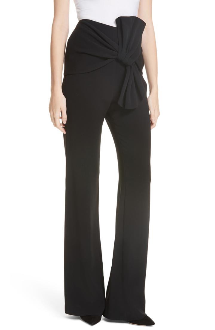 Women's Cinq A Sept Connor Tie Front Pants - Black